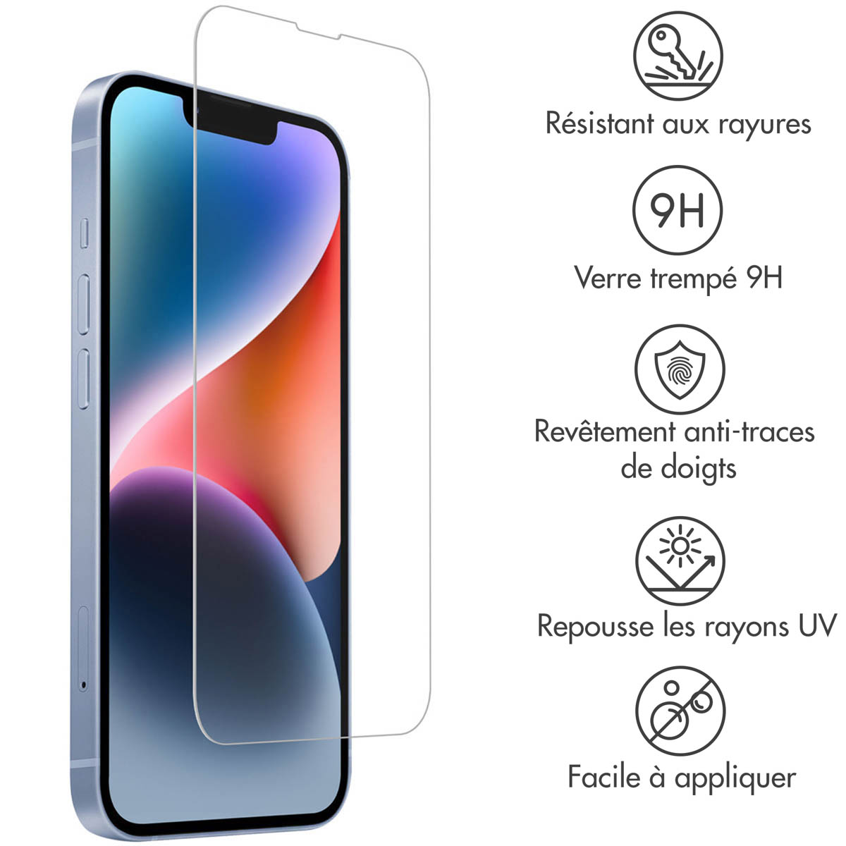 Accezz Gehard Glas Screenprotector 2-pack Apple iPhone 13 / 13 Pro / 14 / 16e