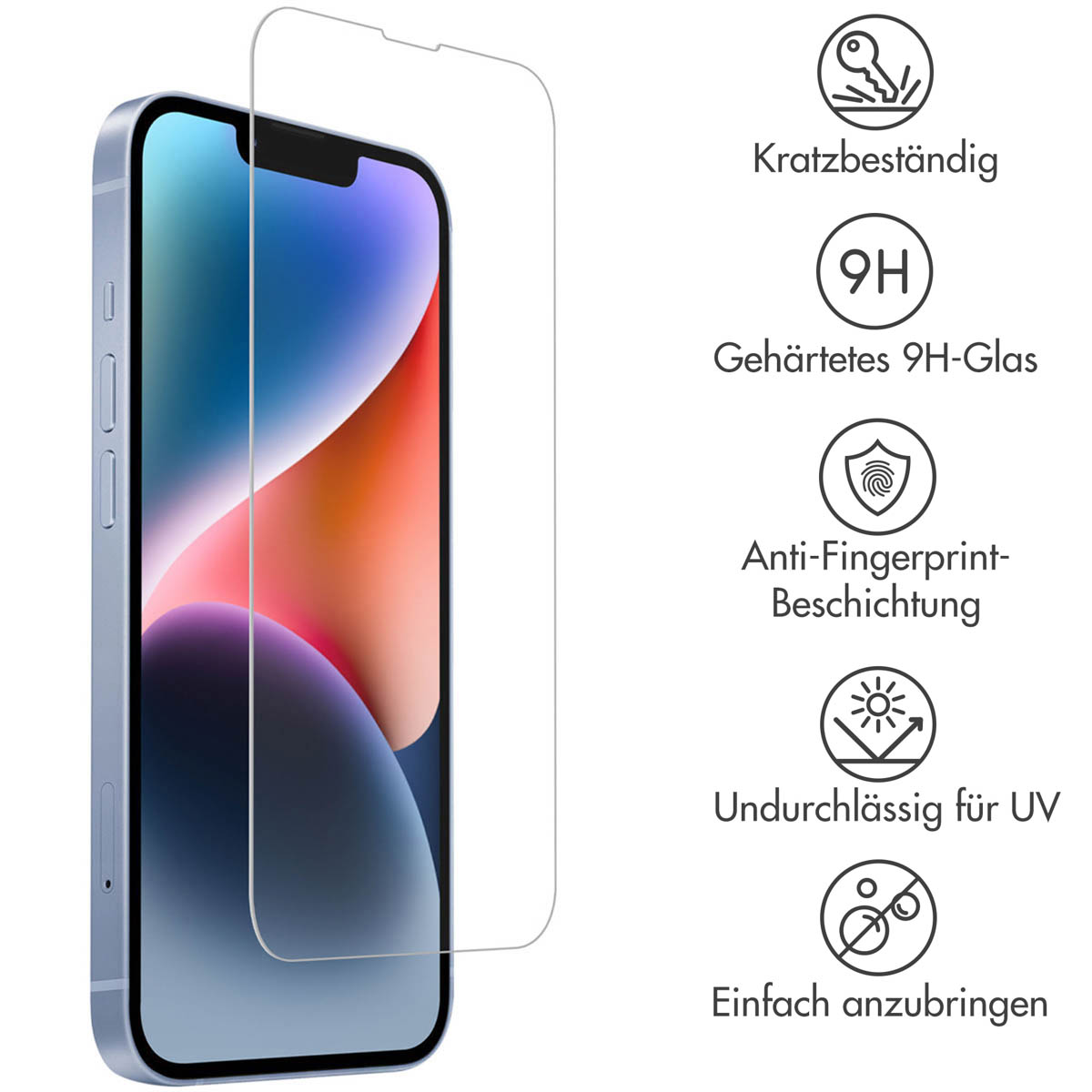 Accezz Gehard Glas Screenprotector 2-pack Apple iPhone 13 / 13 Pro / 14 / 16e