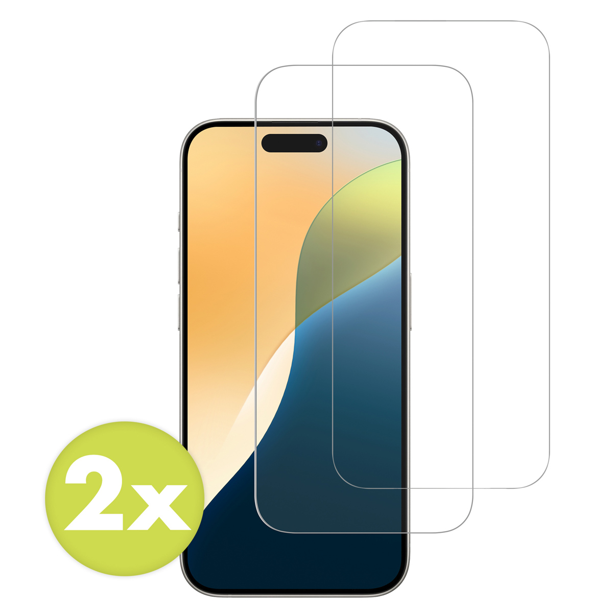 Accezz Gehard Glas Screenprotector 2-pack Apple iPhone 16 Pro