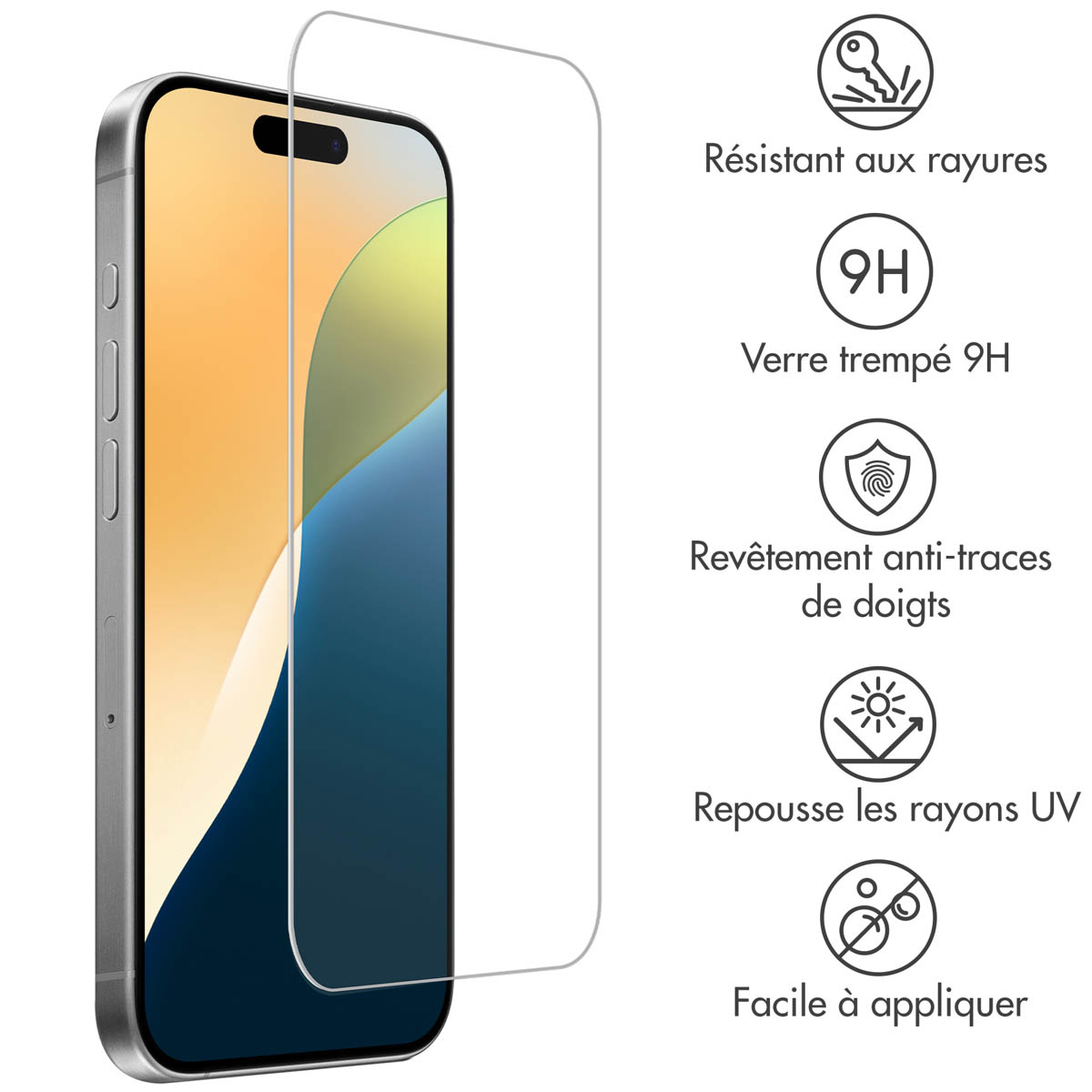 Accezz Gehard Glas Screenprotector 2-pack Apple iPhone 16 Pro