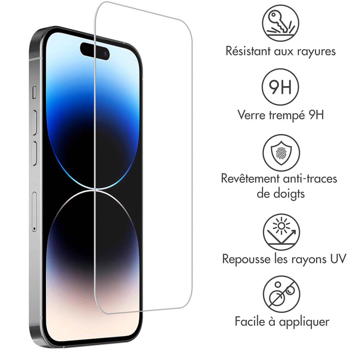 Accezz Gehard Glas Screenprotector 2-pack Apple iPhone 15 / 15 Pro / 16