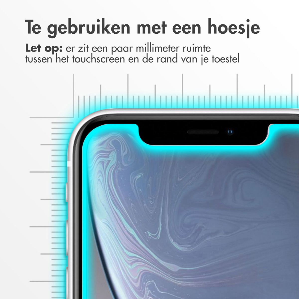 Accezz Gehard Glas Screenprotector 2-pack Apple iPhone 12 (Pro) / 11 / XR