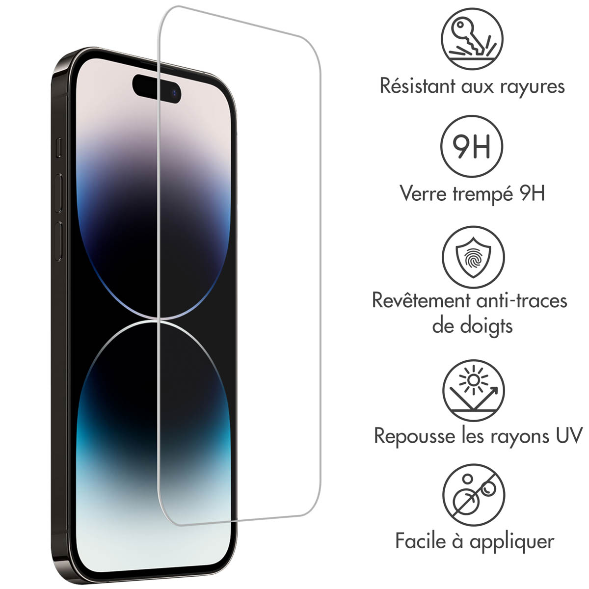 Accezz Gehard Glas Screenprotector 2-pack Apple iPhone 15 Plus / 15 Pro Max / 16 Plus