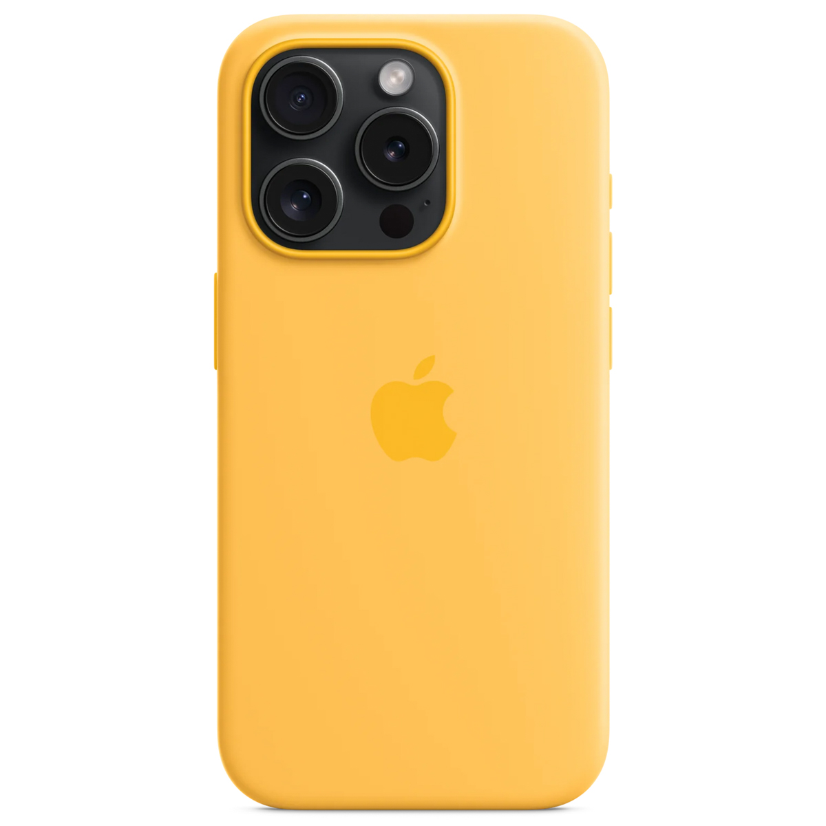 Silicone Backcover MagSafe Apple iPhone 15 Pro - Sunshine