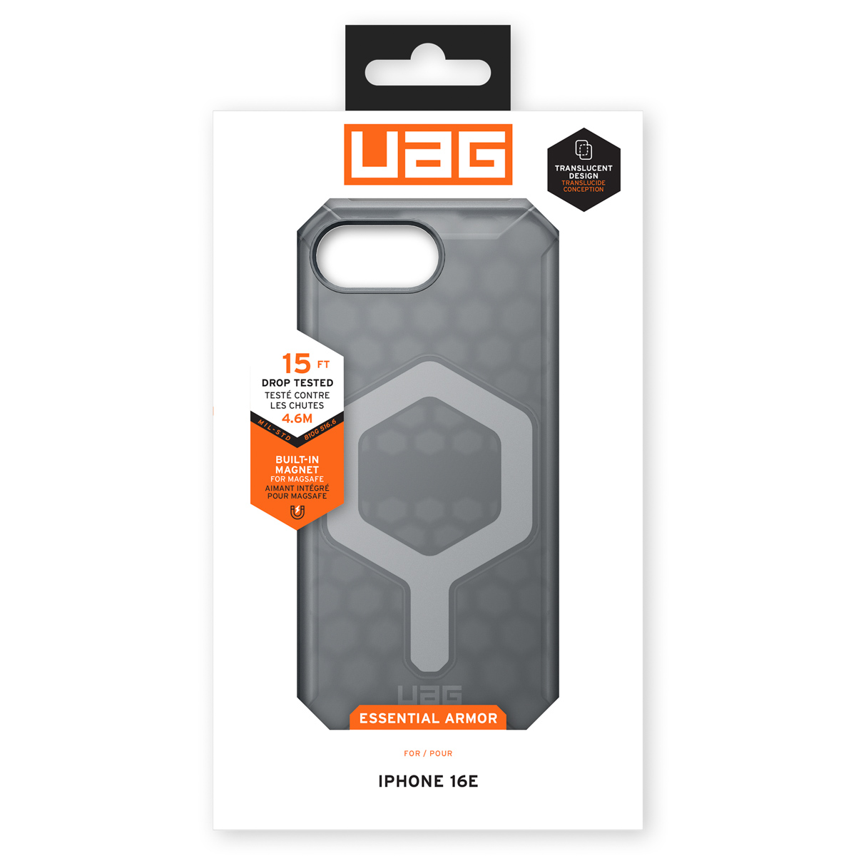 UAG Essential Armor MagSafe Apple iPhone 16e - Ash