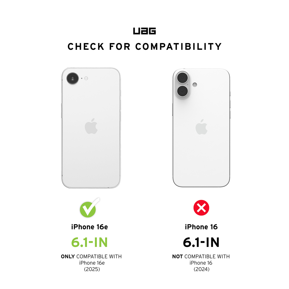 UAG Essential Armor MagSafe Apple iPhone 16e - Zwart