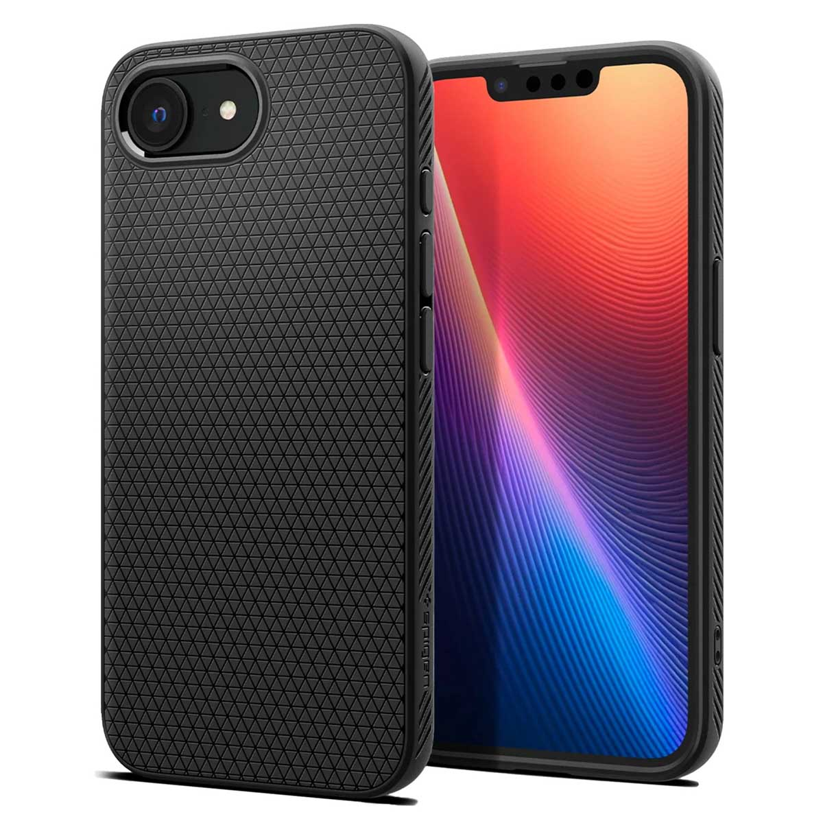 Spigen Liquid Air Backcover Apple iPhone 16e - Matte Black
