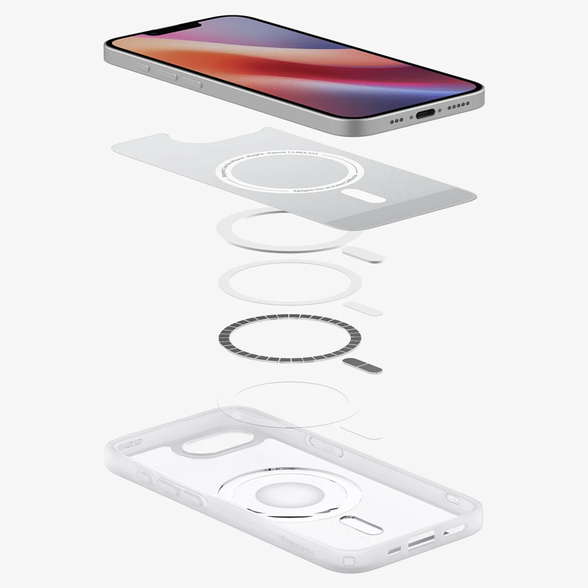 Spigen Ultra Hybrid Backcover MagSafe Apple iPhone 16e - Classic Silver