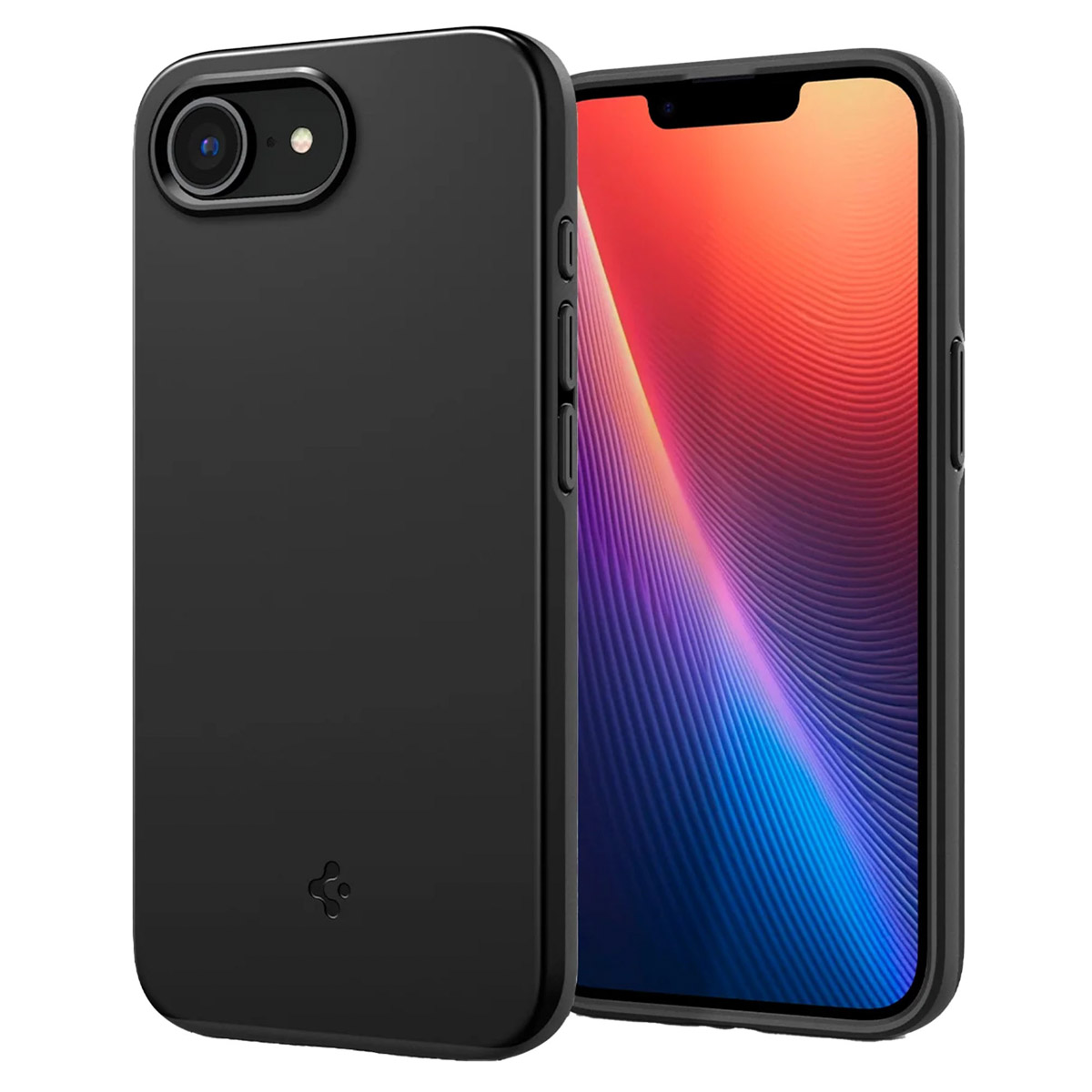 Spigen Thin Fit Backcover MagSafe Apple iPhone 16e - Zwart