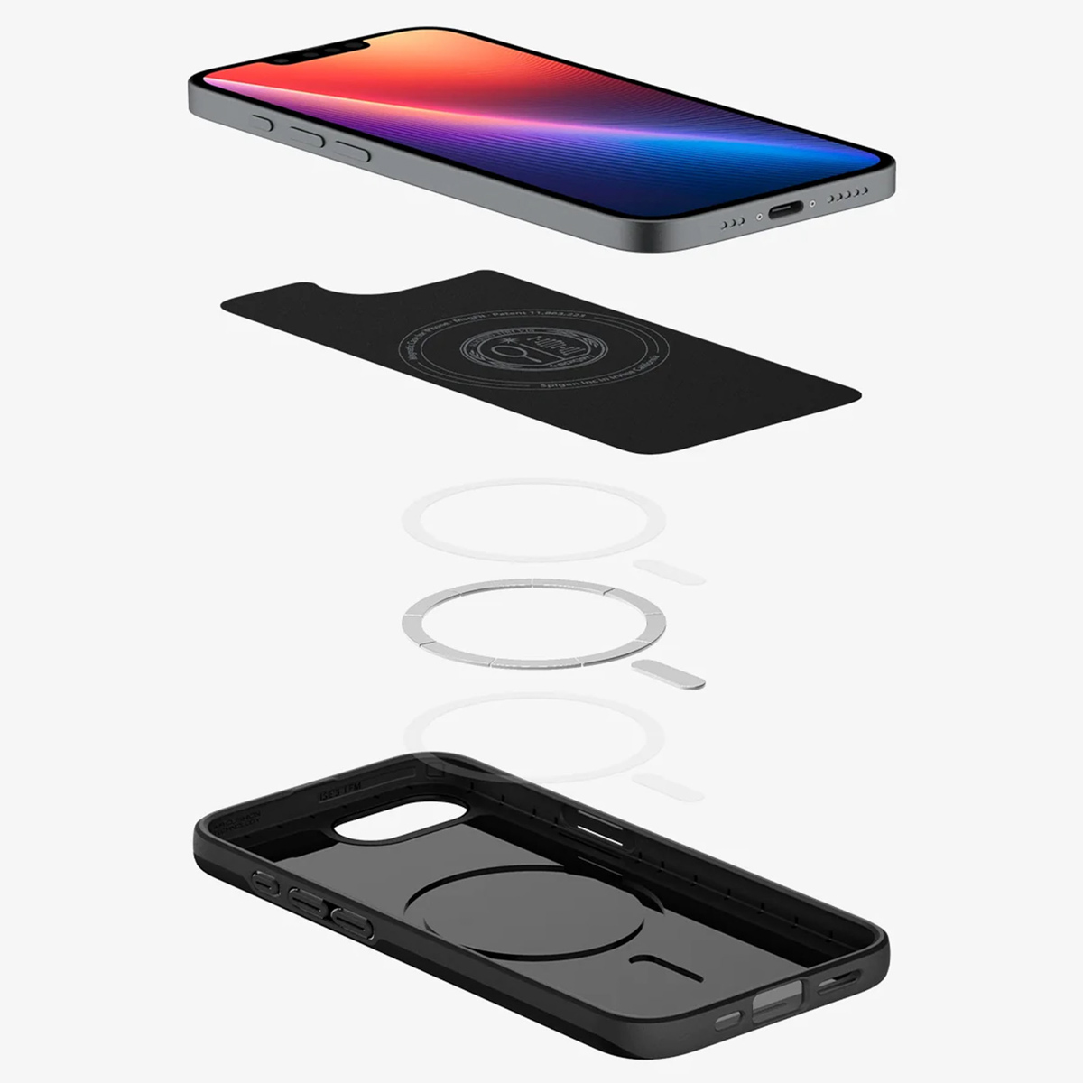 Spigen Thin Fit Backcover MagSafe Apple iPhone 16e - Zwart