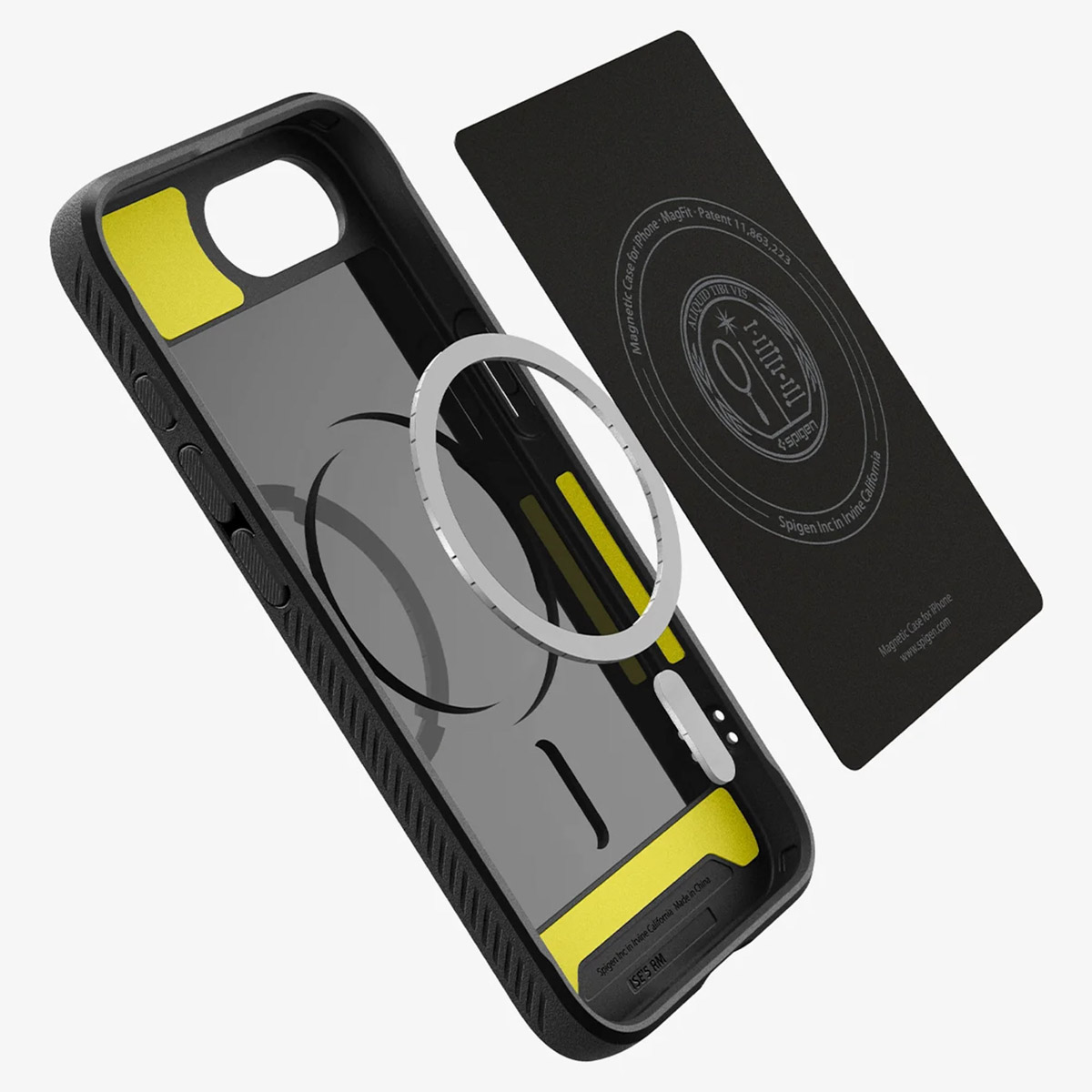 Spigen Rugged Armor Backcover MagSafe Apple iPhone 16e - Matte Black