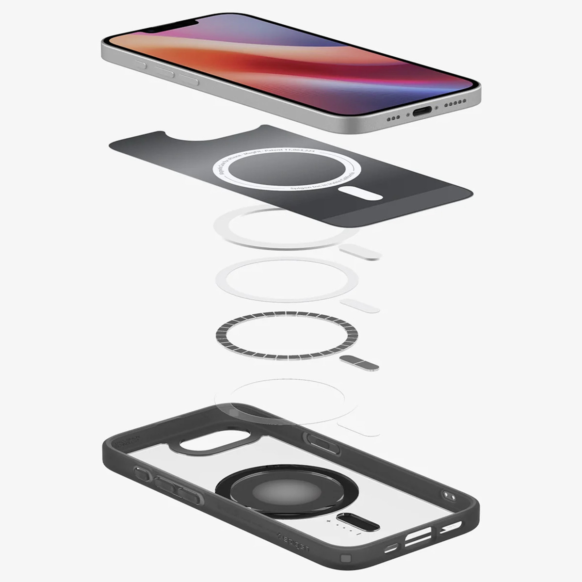 Spigen Ultra Hybrid Backcover MagSafe Apple iPhone 16e - Zwart