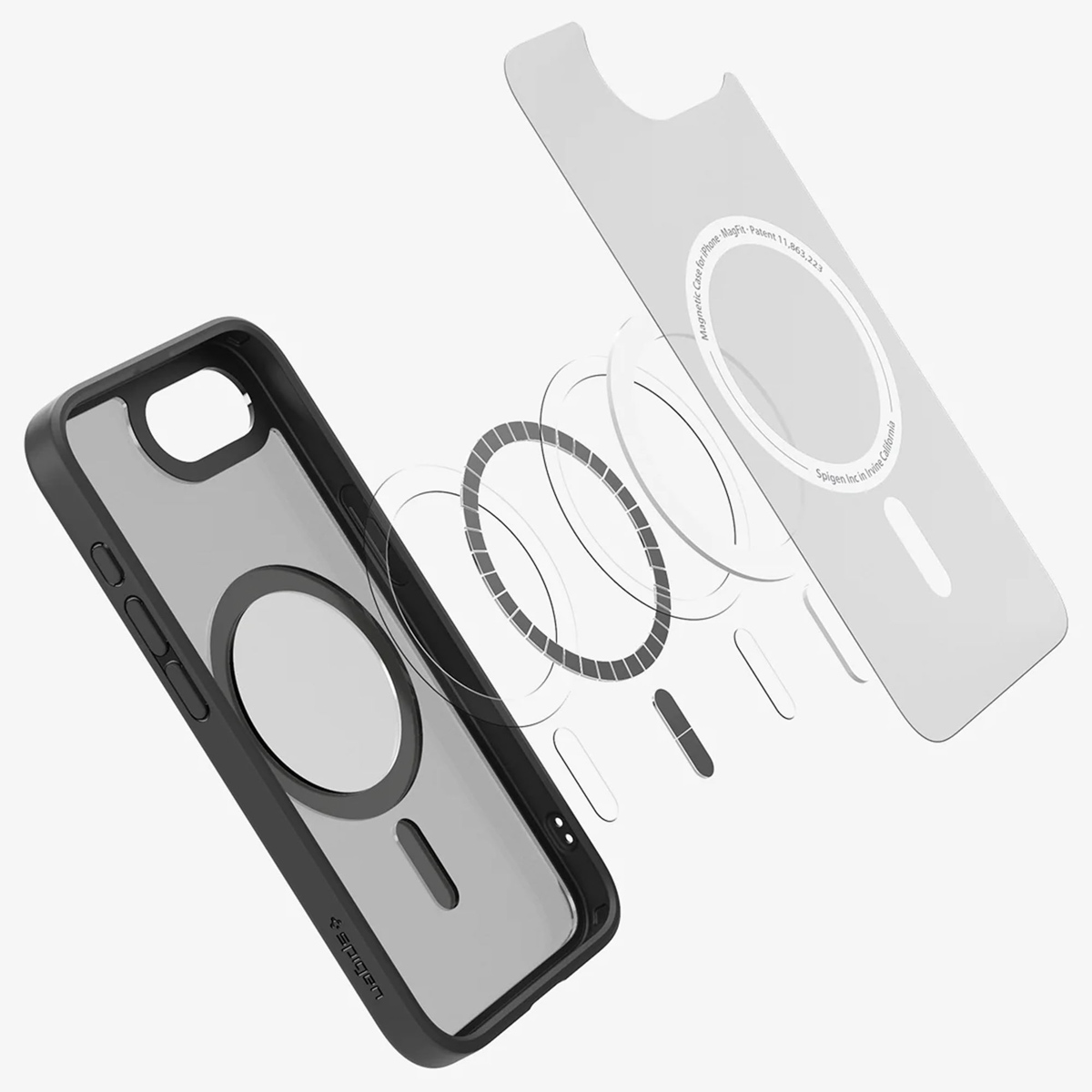 Spigen Ultra Hybrid Backcover MagSafe Apple iPhone 16e - Frost Black