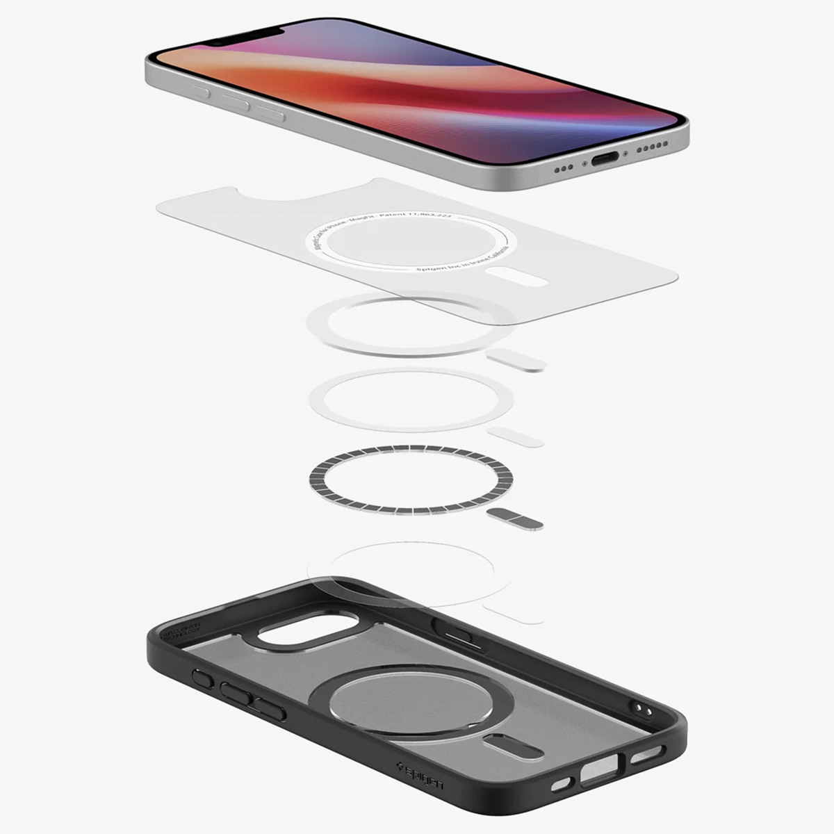 Spigen Ultra Hybrid Backcover MagSafe Apple iPhone 16e - Frost Black