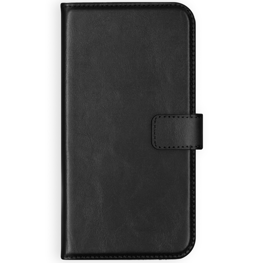 Selencia Echt Lederen Bookcase Apple iPhone SE / 5 / 5s - Zwart