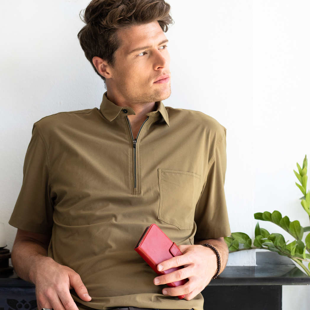 Selencia Echt Lederen Bookcase Apple iPhone Xr - Rood