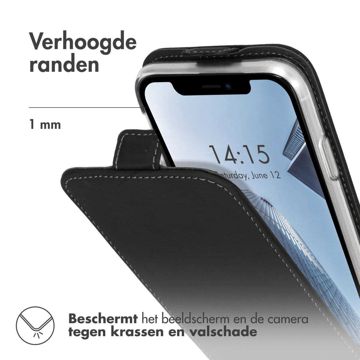 Accezz Flipcase Apple iPhone Xr - Zwart