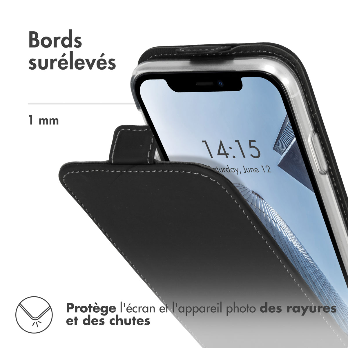 Accezz Flipcase Apple iPhone Xr - Zwart