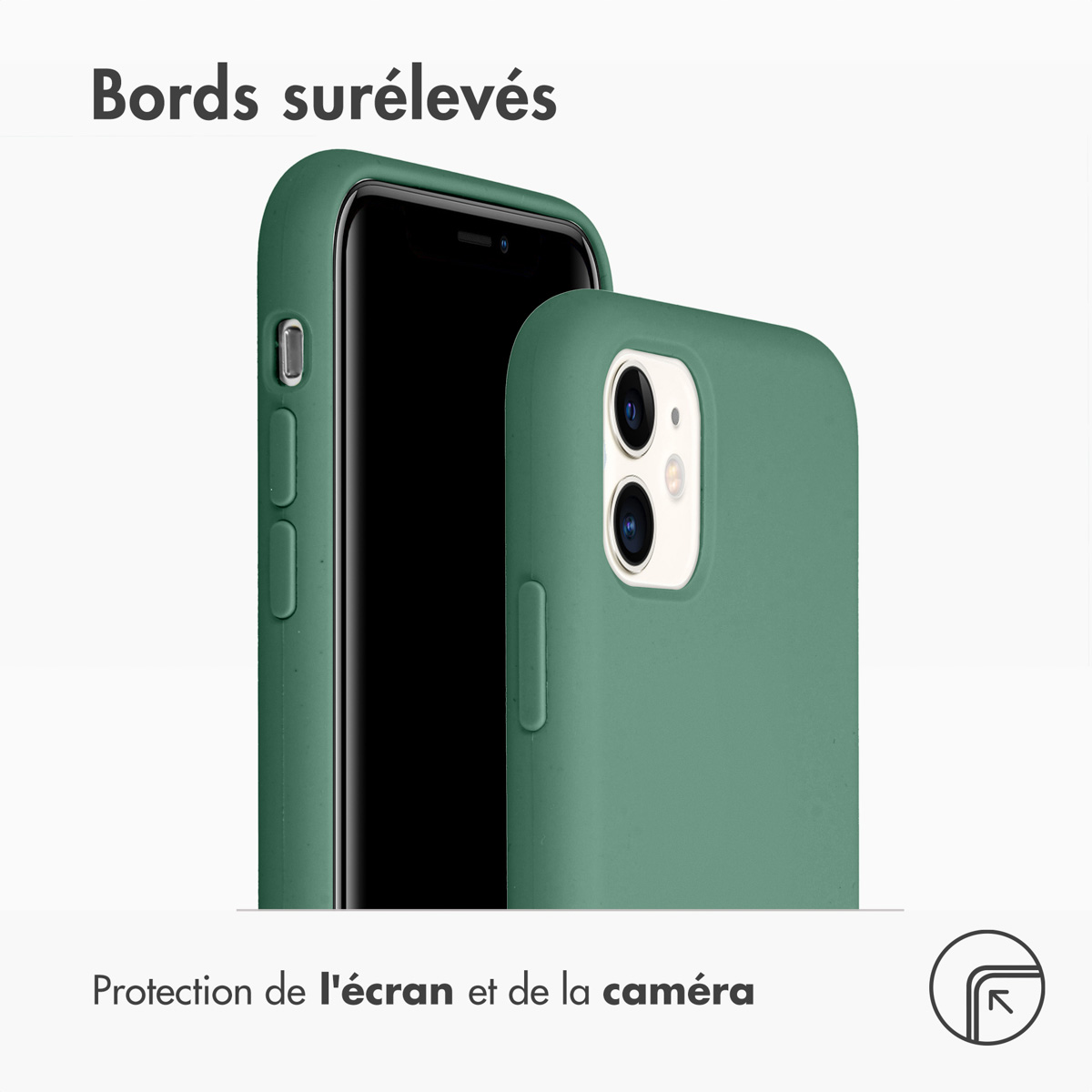 Accezz Liquid Silicone Backcover Apple iPhone 11 - Donkergroen
