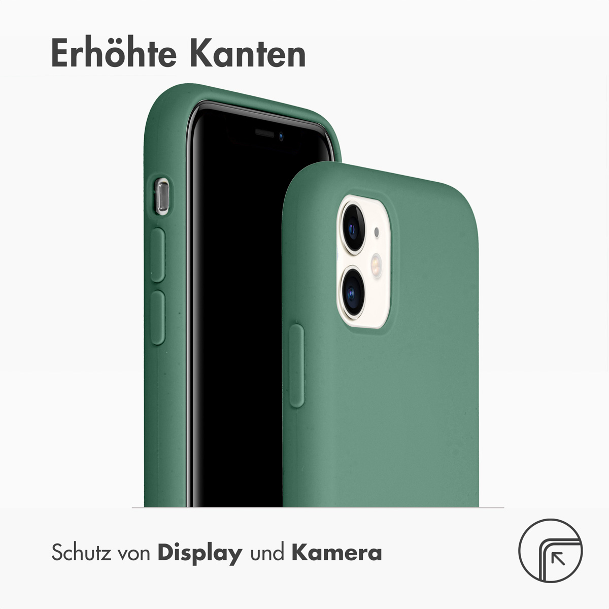Accezz Liquid Silicone Backcover Apple iPhone 11 - Donkergroen