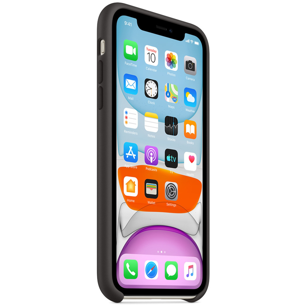Silicone Backcover Apple iPhone 11 - Zwart