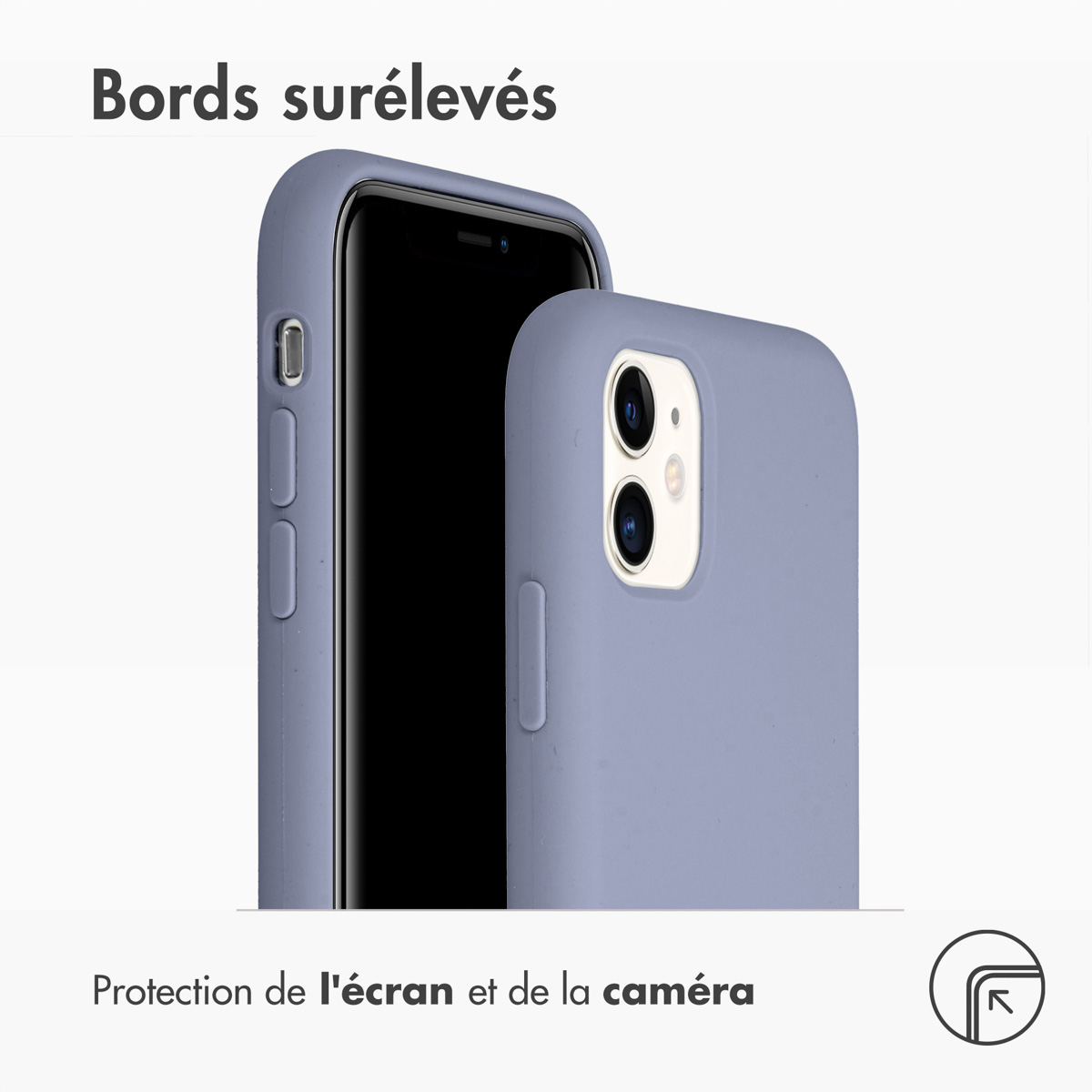 Accezz Liquid Silicone Backcover Apple iPhone 11 - Lavender Gray