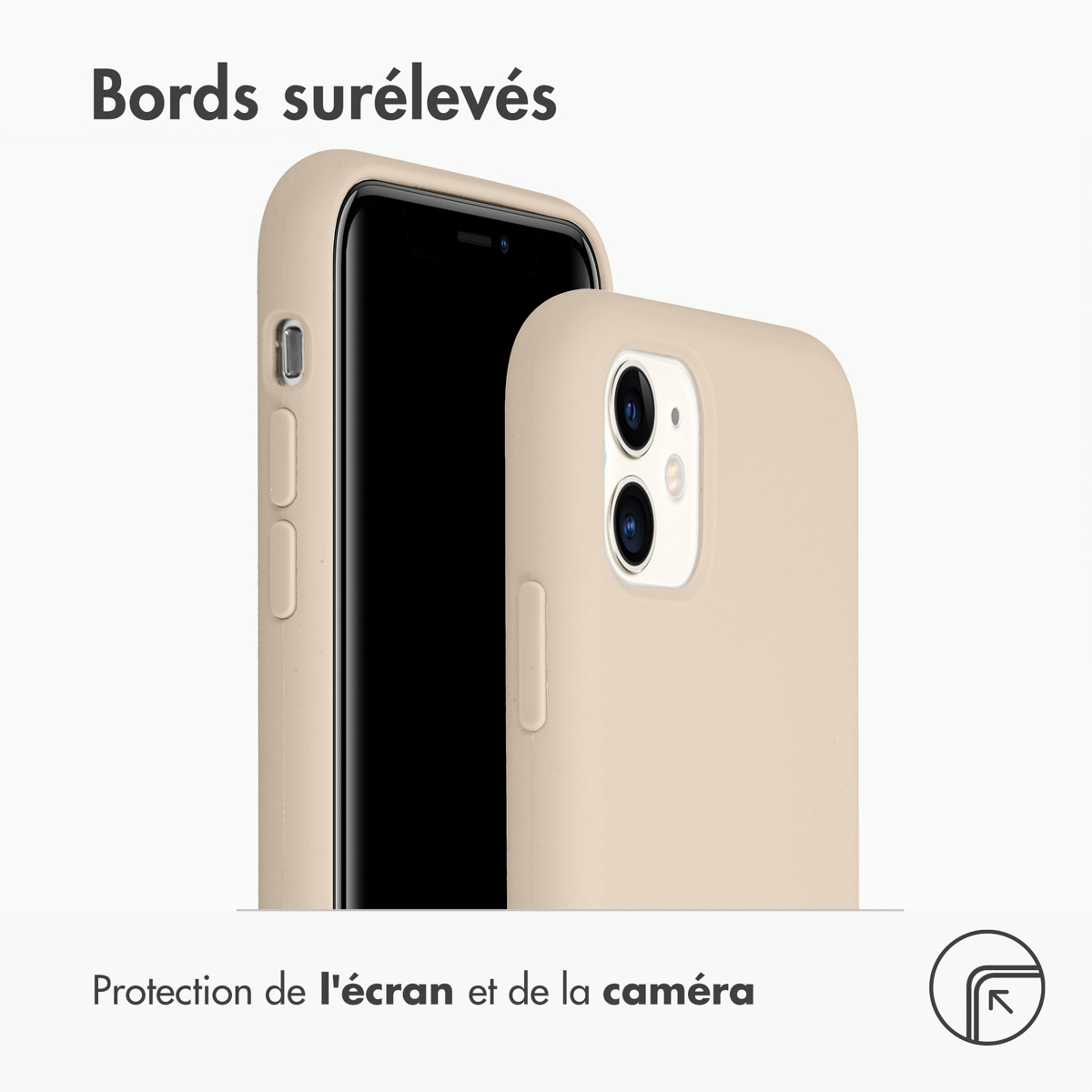 Accezz Liquid Silicone Backcover Apple iPhone 11 - Stone