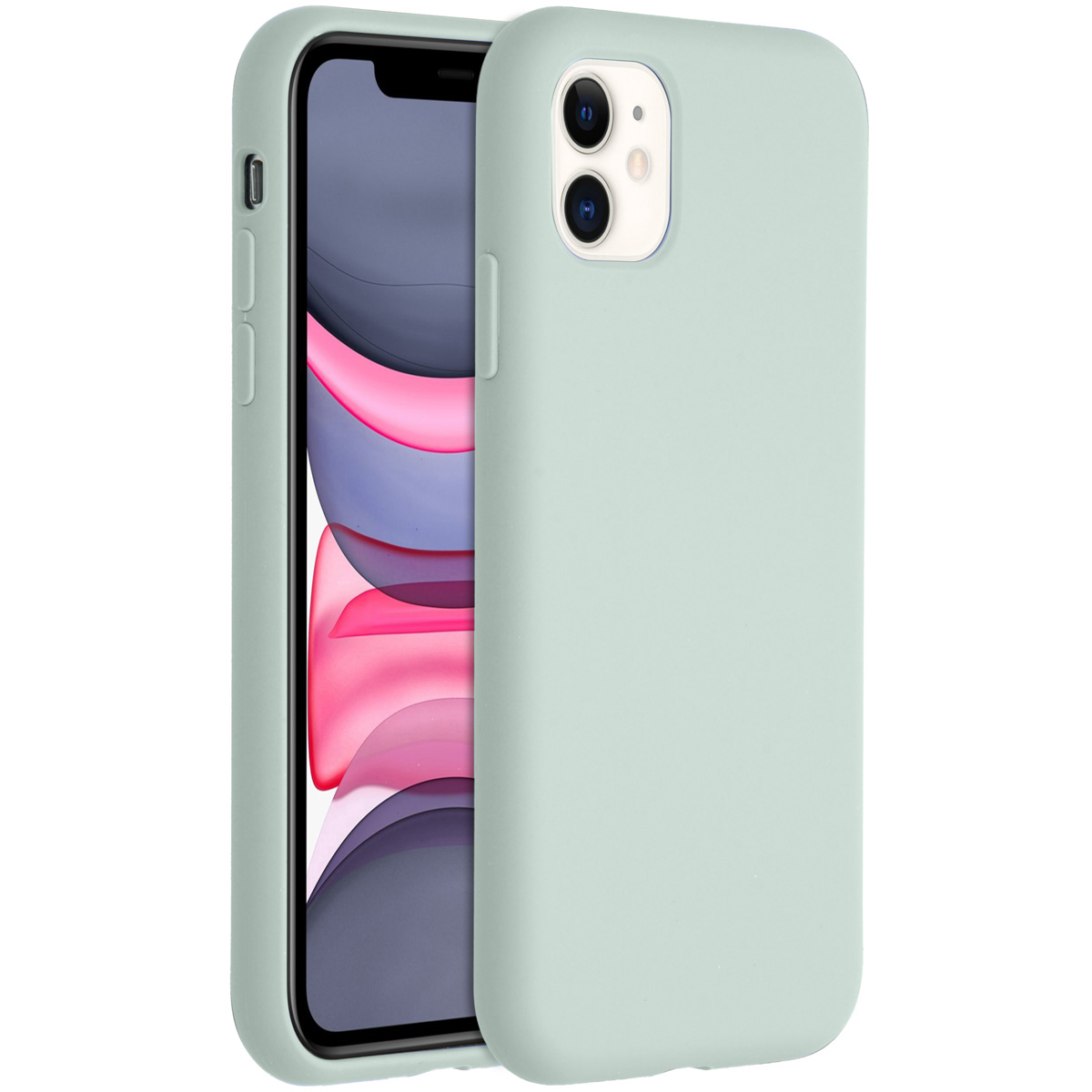 Accezz Liquid Silicone Backcover Apple iPhone 11 - Sky Blue