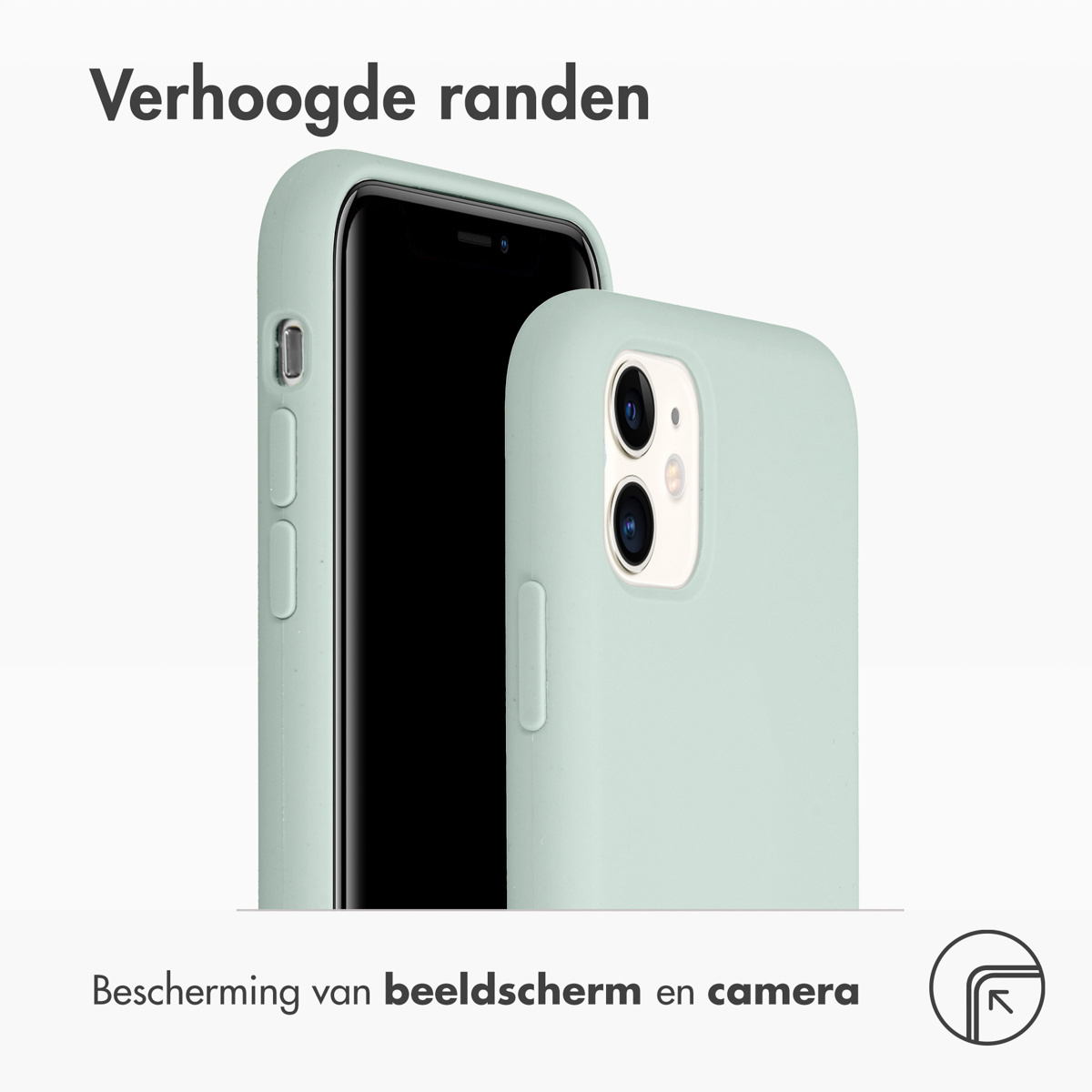 Accezz Liquid Silicone Backcover Apple iPhone 11 - Sky Blue