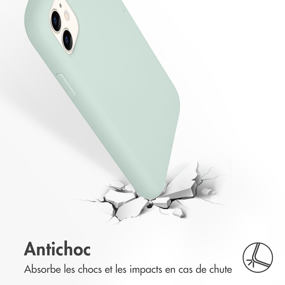 Accezz Liquid Silicone Backcover Apple iPhone 11 - Sky Blue