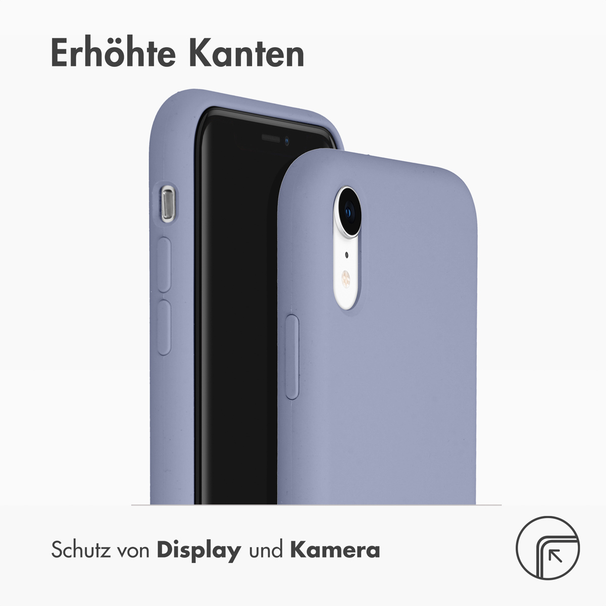 Accezz Liquid Silicone Backcover Apple iPhone Xr - Lavender Gray