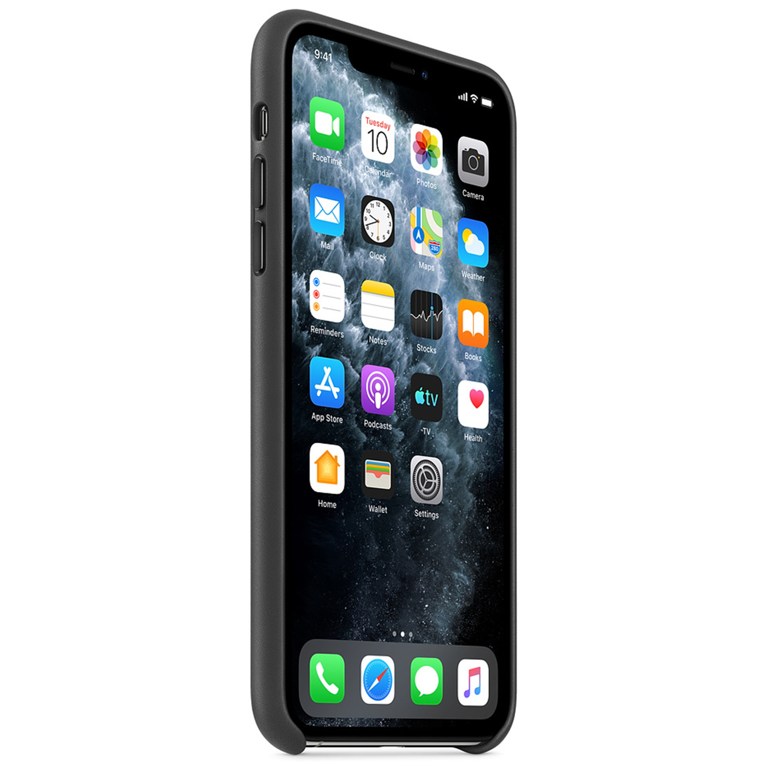 Leather Backcover Apple iPhone 11 Pro Max - Black