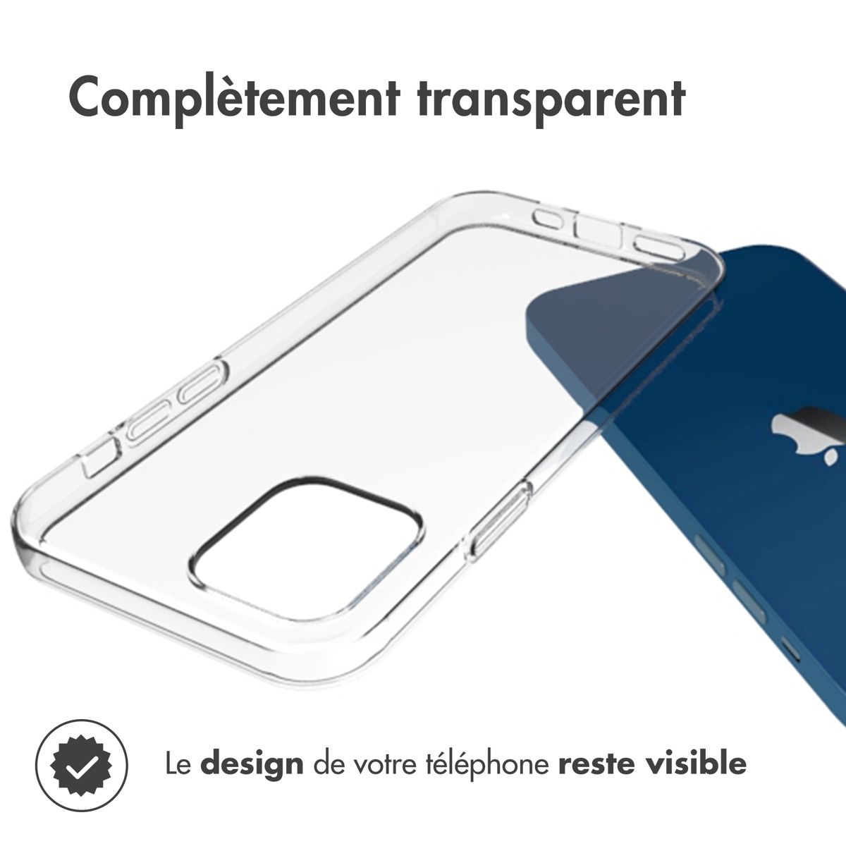 Accezz Clear Backcover Apple iPhone 12 Mini - Transparant