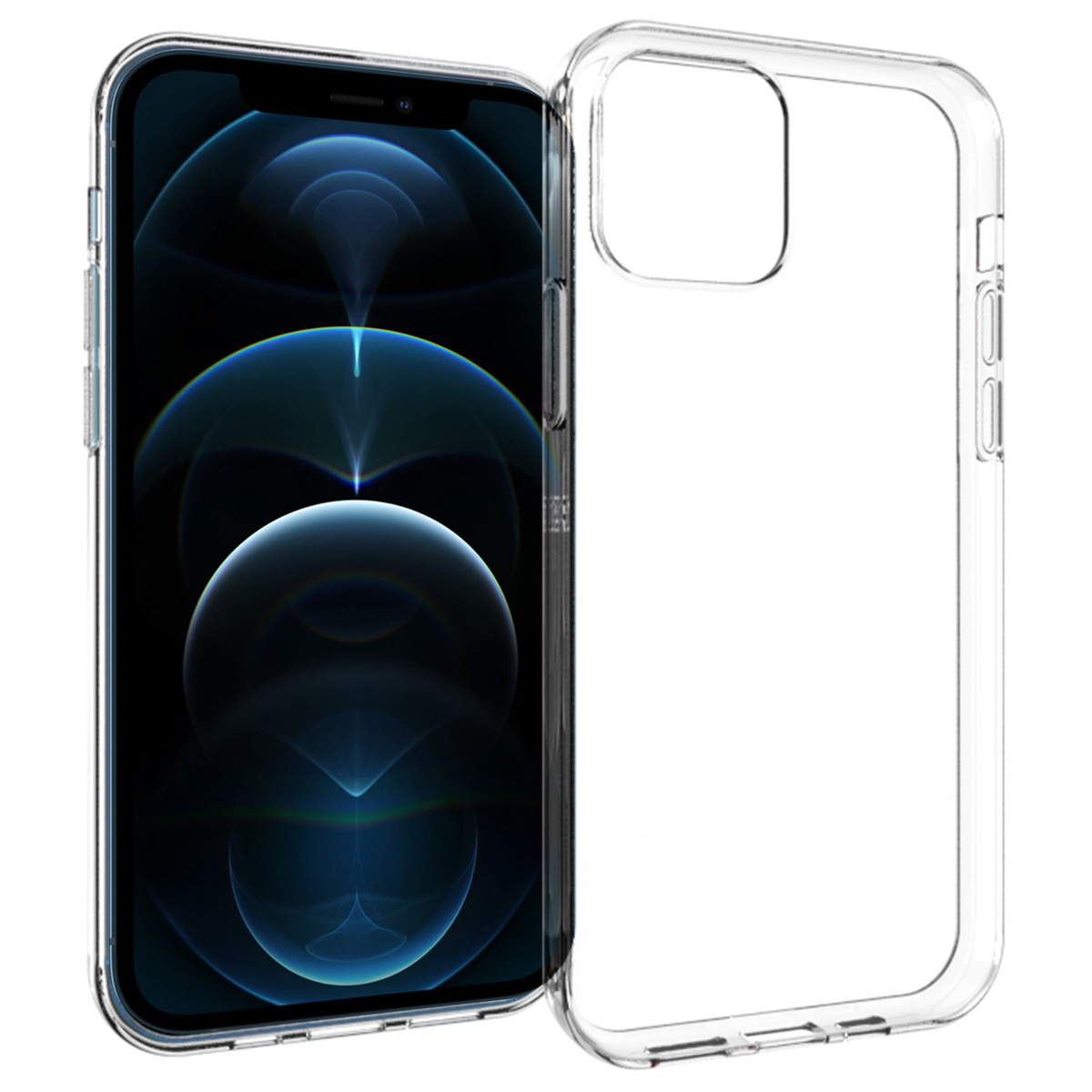 Accezz Clear Backcover Apple iPhone 12 (Pro) - Transparant