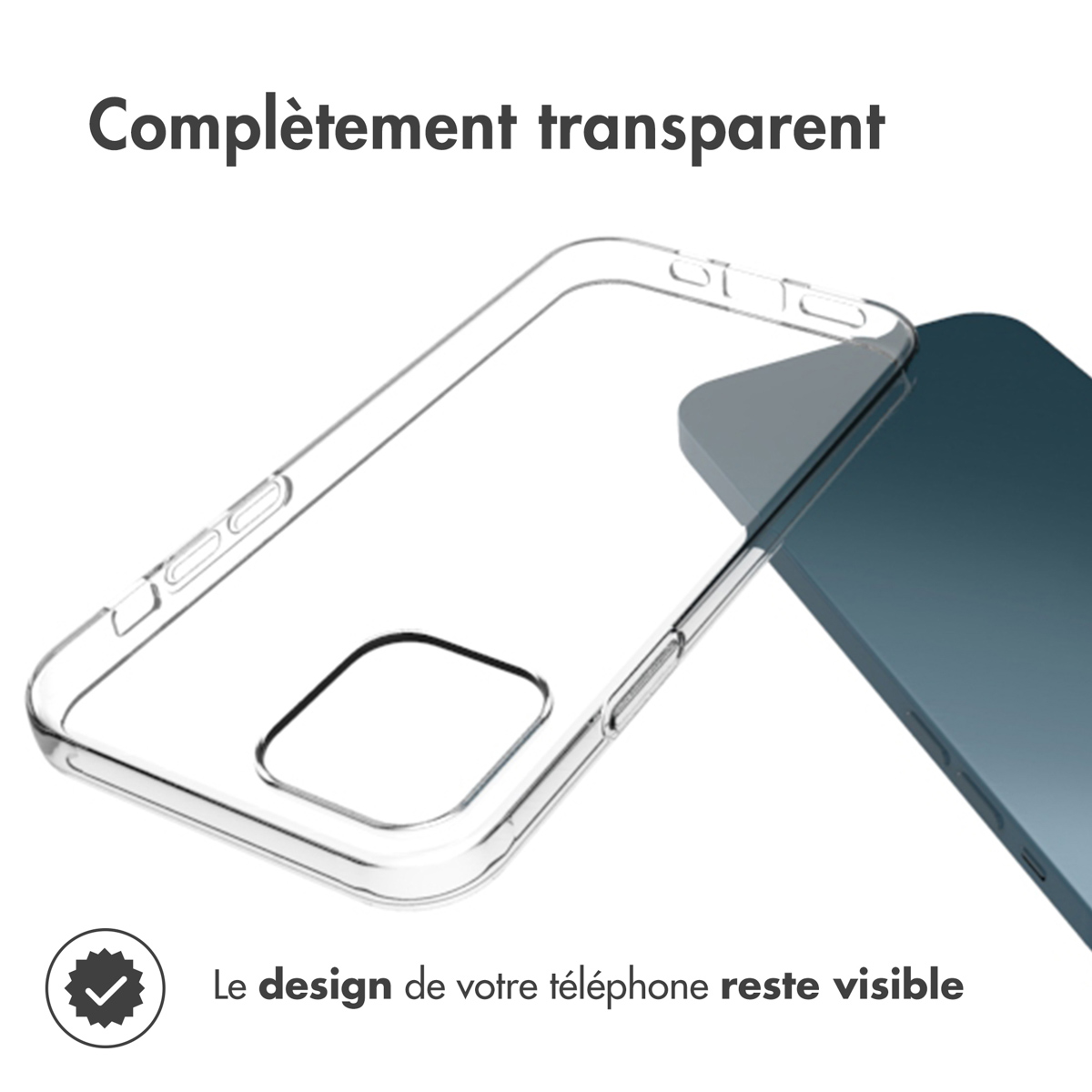 Accezz Clear Backcover Apple iPhone 12 Pro Max - Transparant