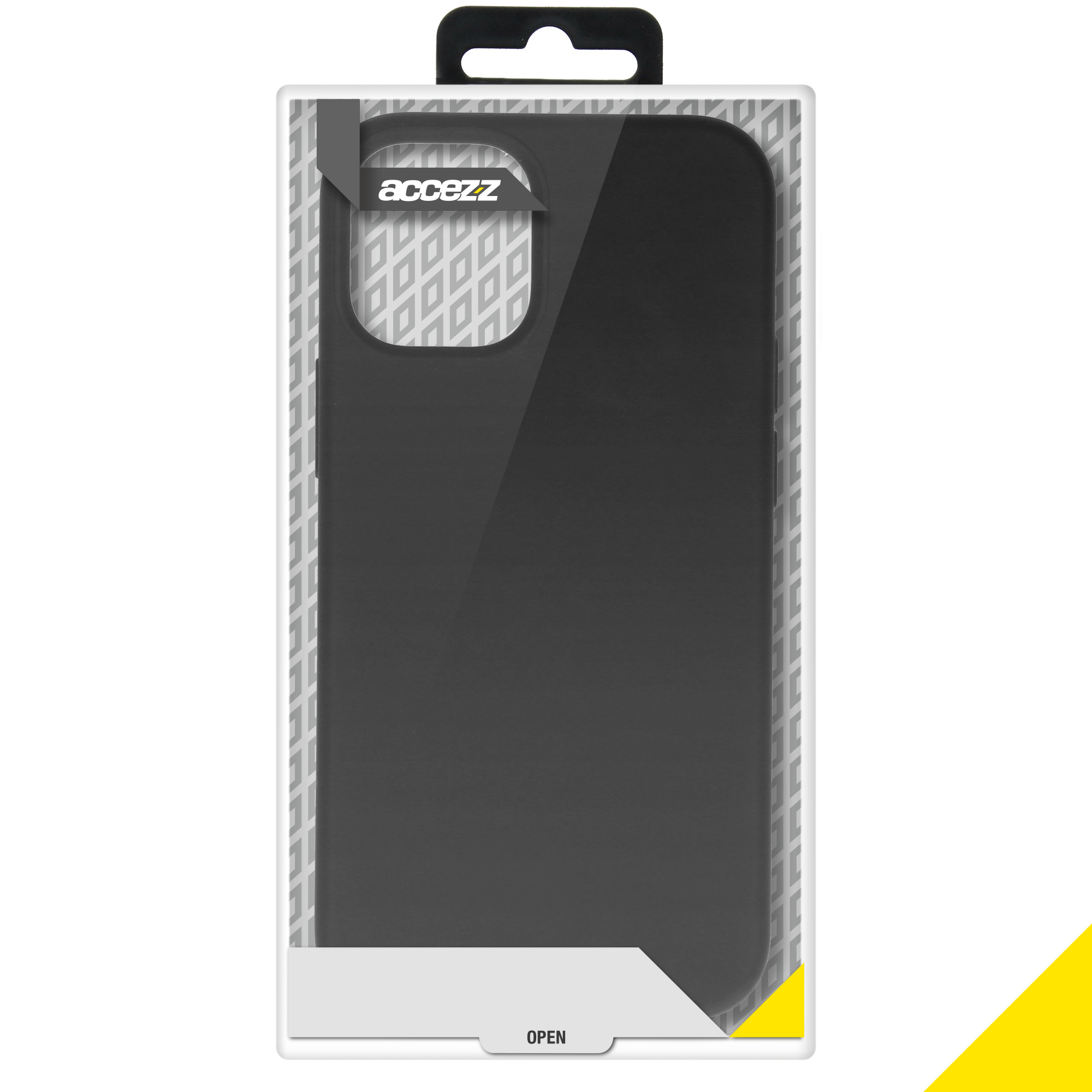 Accezz Liquid Silicone Backcover Apple iPhone 12 Mini - Zwart