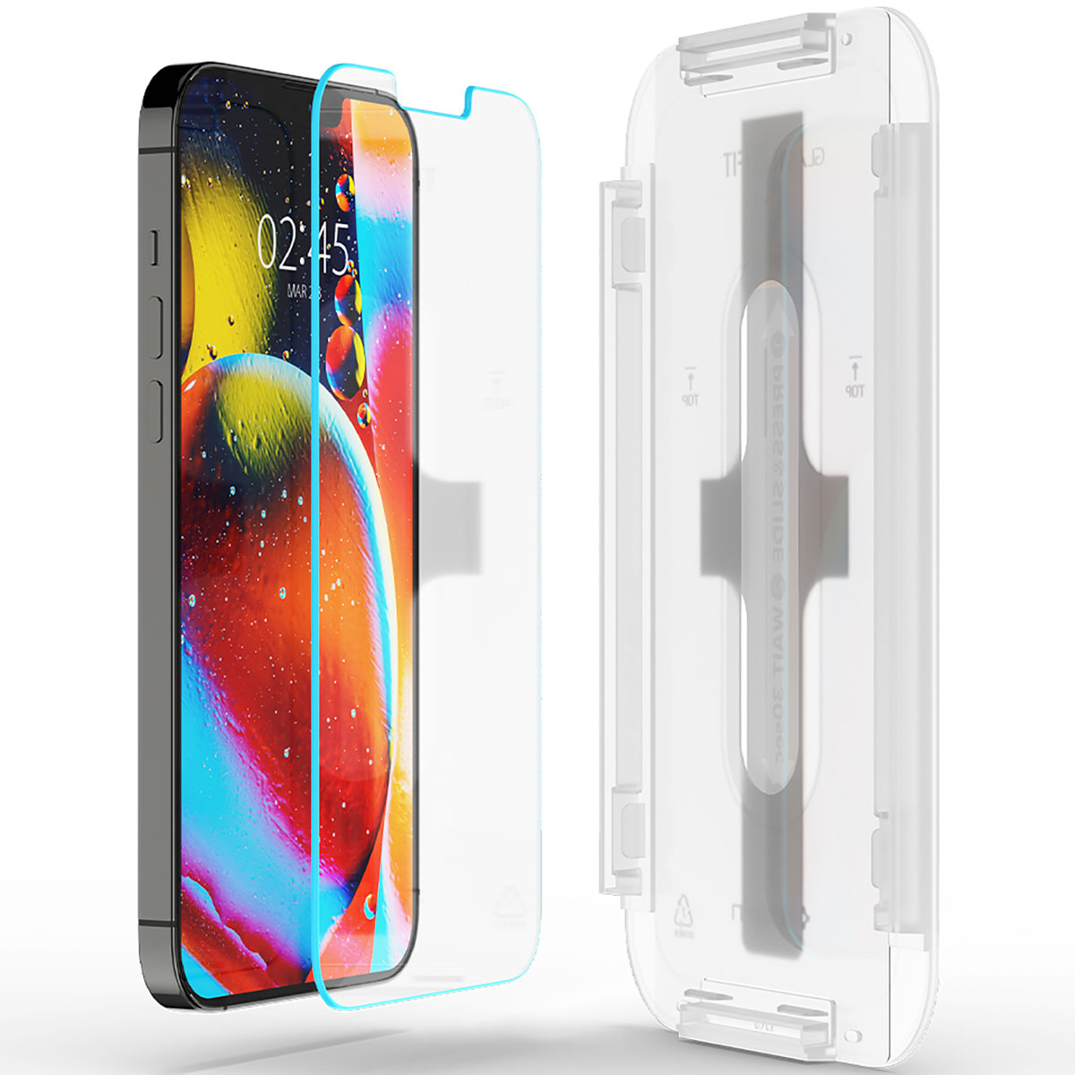 Spigen GLAStR EZ Fit Screenprotector + Applicator 2-pack Apple iPhone 13 Pro Max
