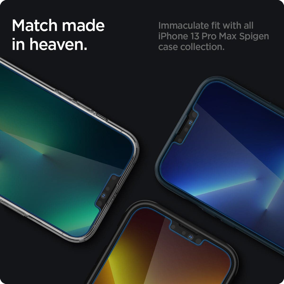 Spigen GLAStR Privacy Screenprotector + Applicator Apple iPhone 13 Pro Max