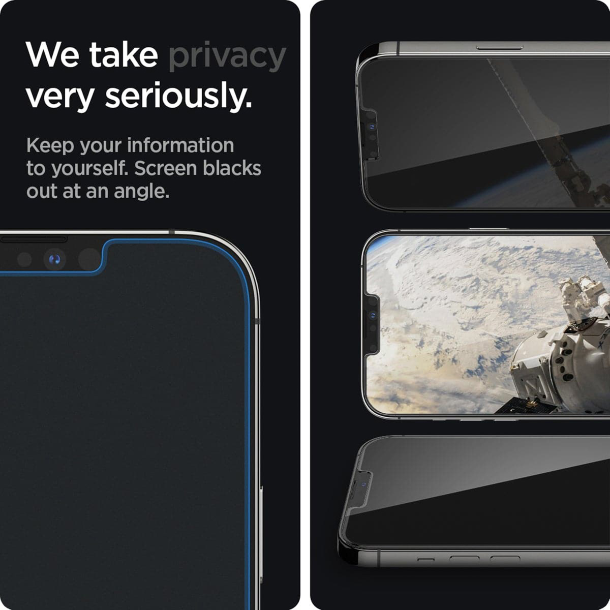 Spigen GLAStR Privacy Screenprotector + Applicator Apple iPhone 13 Pro Max