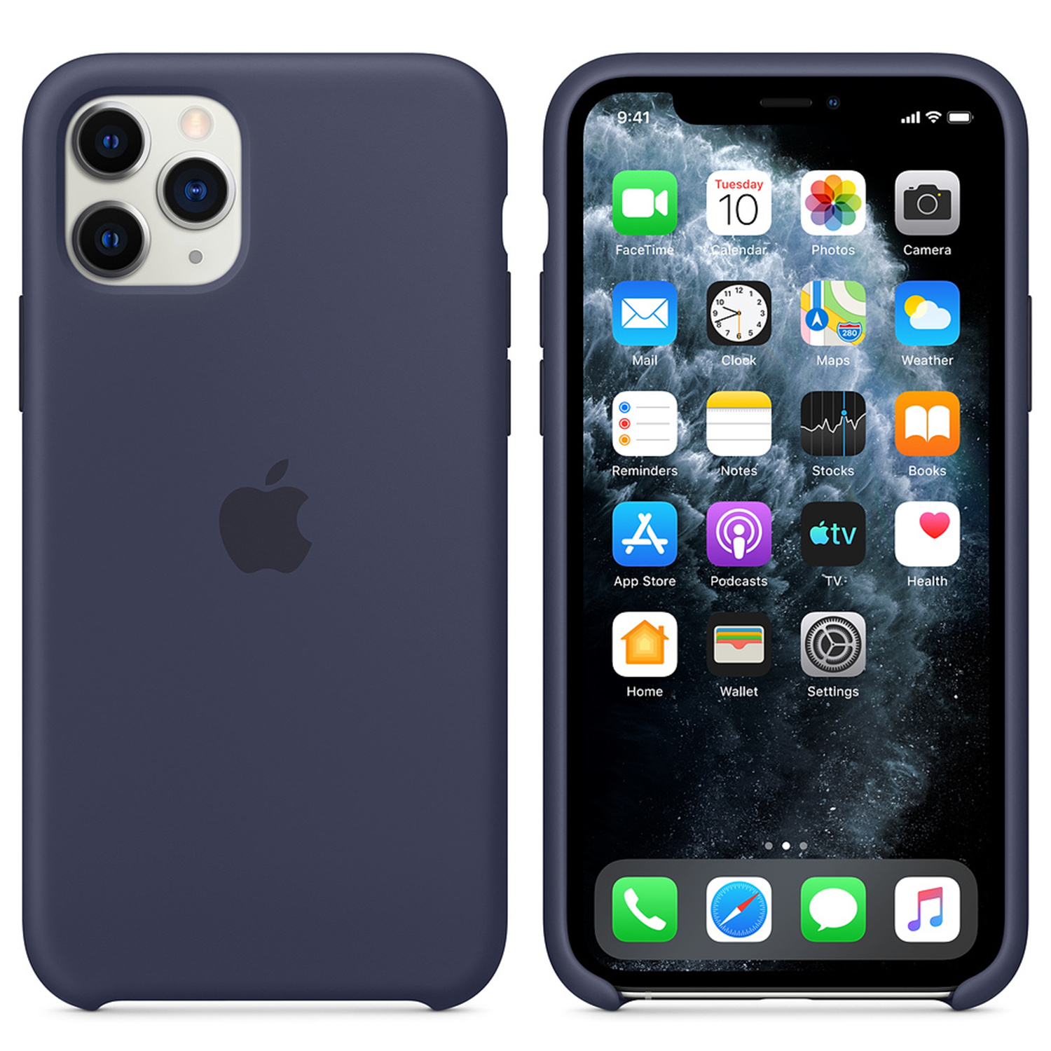 Silicone Backcover Apple iPhone 11 Pro - Midnight Blue