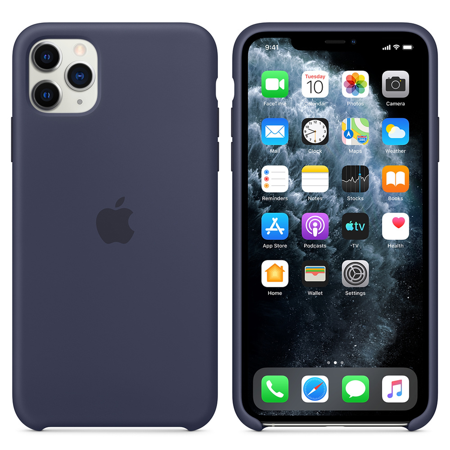 Silicone Backcover Apple iPhone 11 Pro Max - Midnight Blue