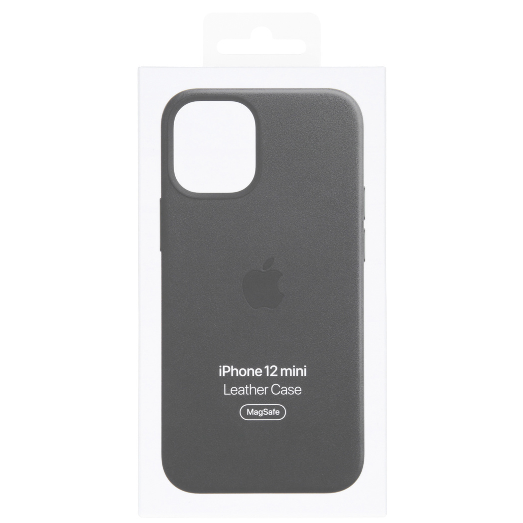 Leather Backcover MagSafe Apple iPhone 12 Mini - Black