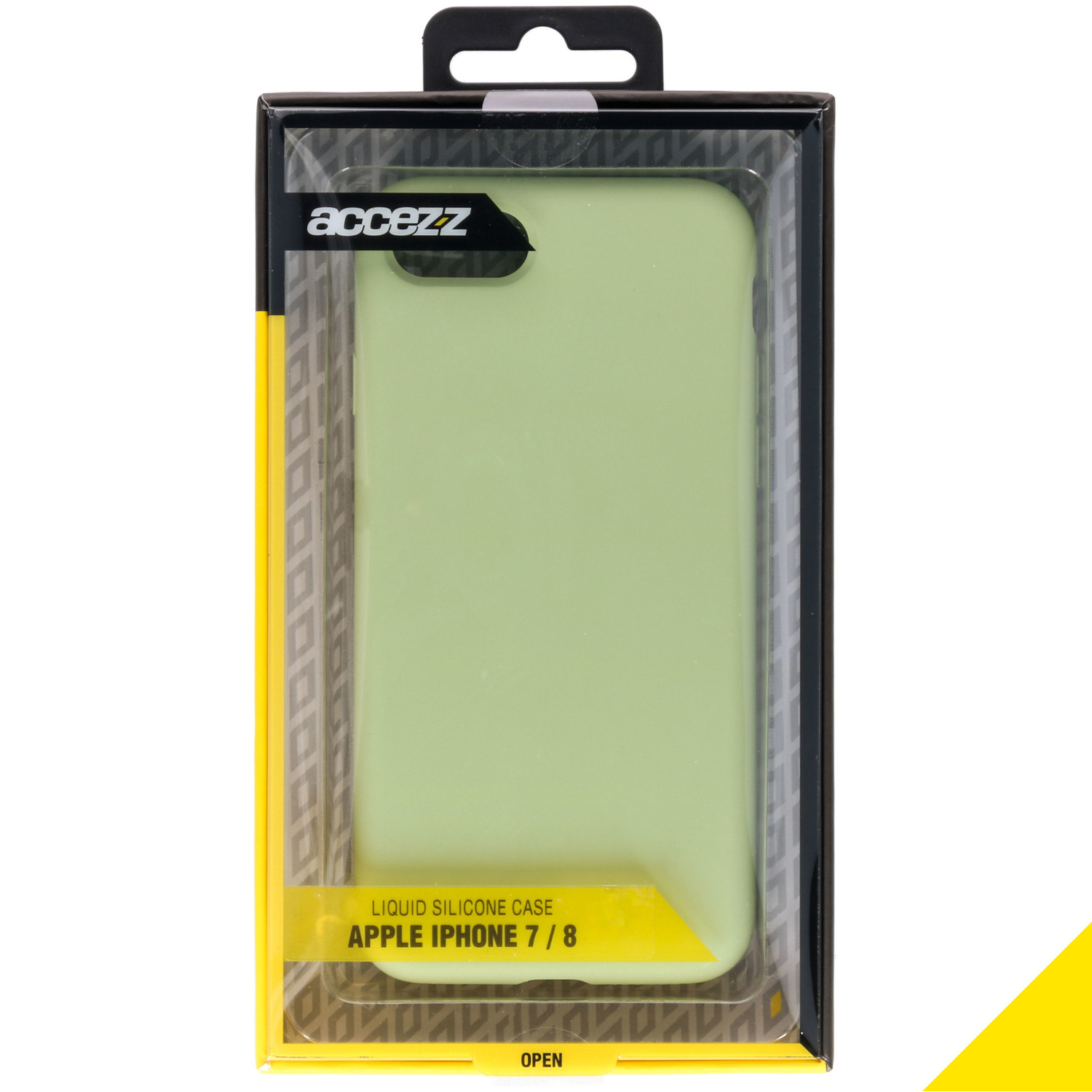 Accezz Liquid Silicone Backcover Apple iPhone SE (2022 / 2020) / 8 / 7 - Groen