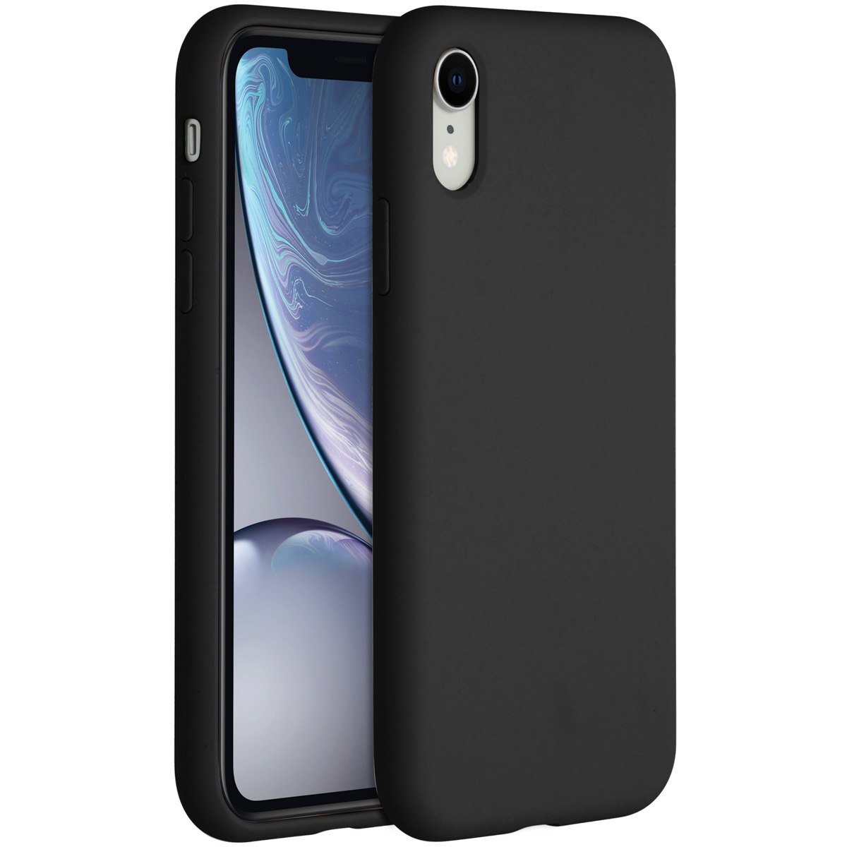 Accezz Liquid Silicone Backcover Apple iPhone Xr - Zwart