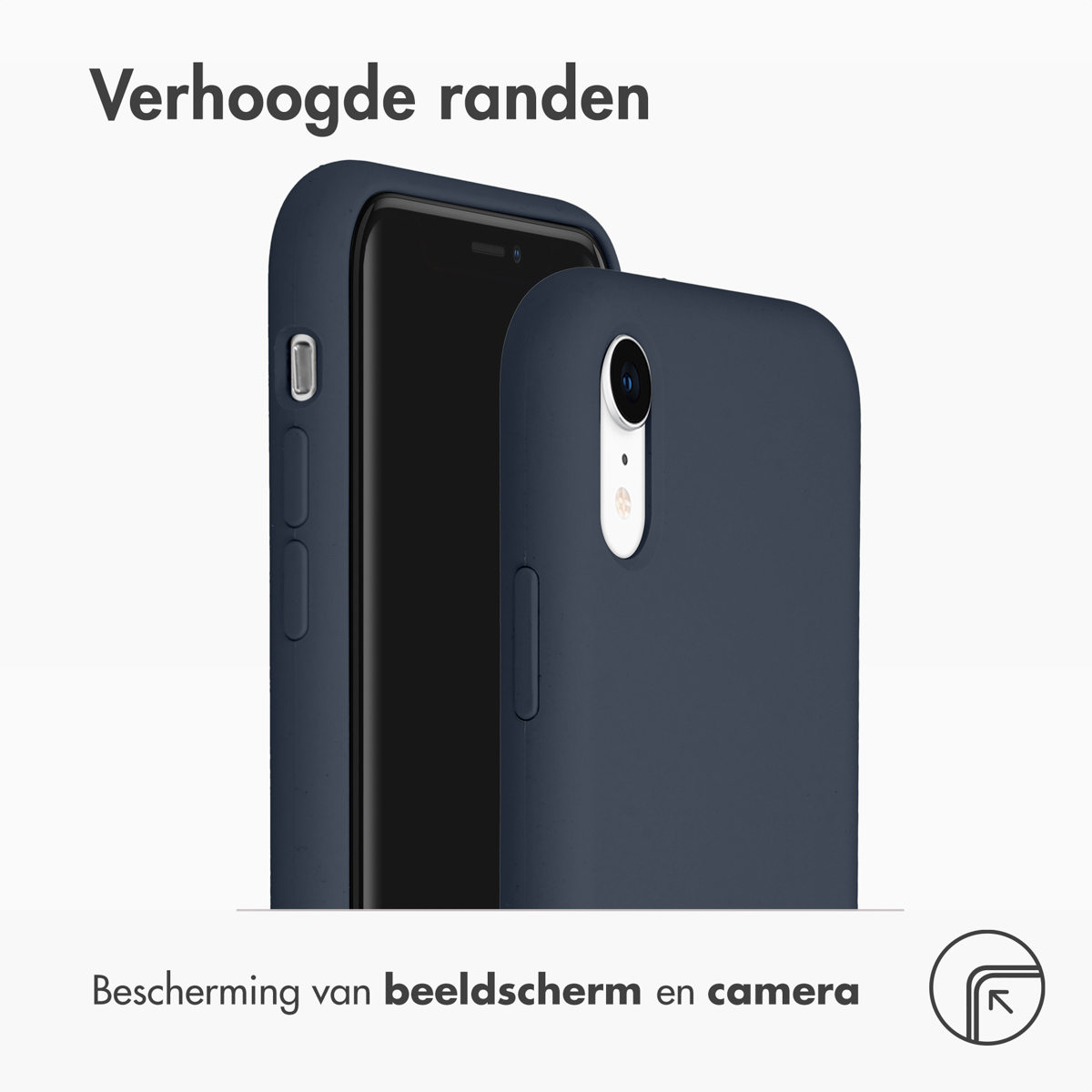 Accezz Liquid Silicone Backcover Apple iPhone Xr - Blauw