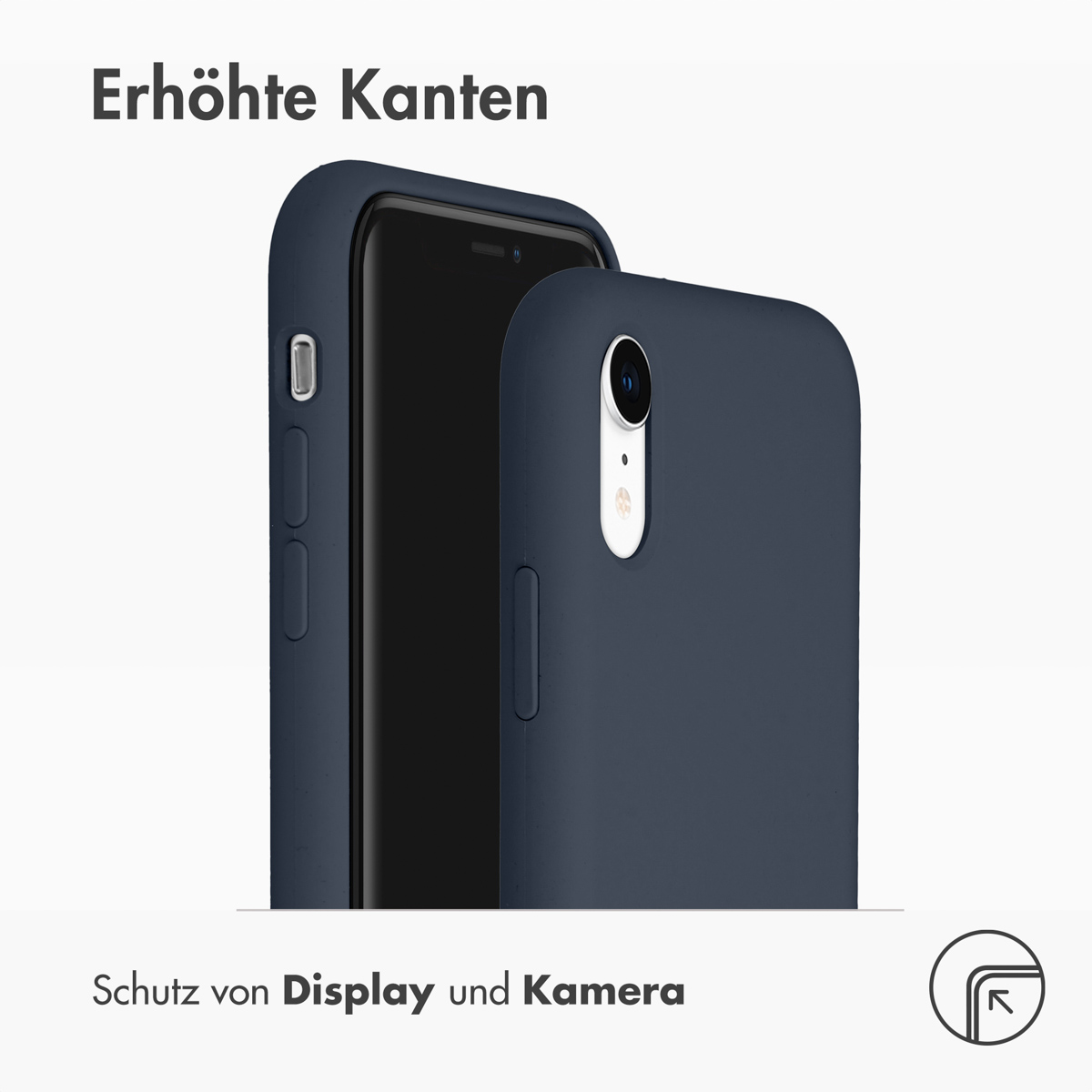 Accezz Liquid Silicone Backcover Apple iPhone Xr - Blauw