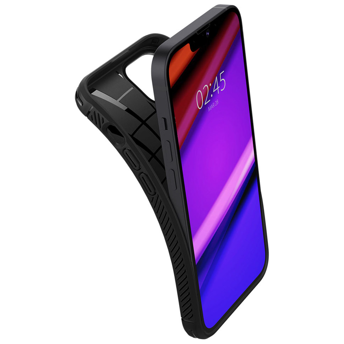 Spigen Rugged Armor Backcover Apple iPhone 13 - Zwart