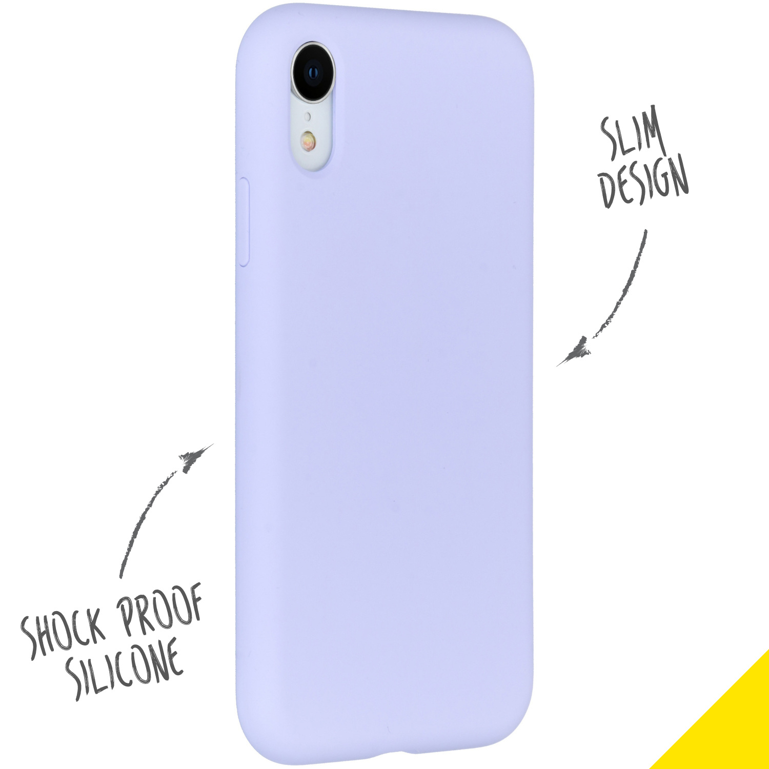 Accezz Liquid Silicone Backcover Apple iPhone Xr - Paars