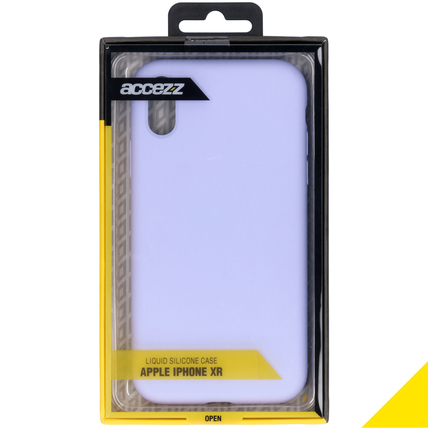 Accezz Liquid Silicone Backcover Apple iPhone Xr - Paars
