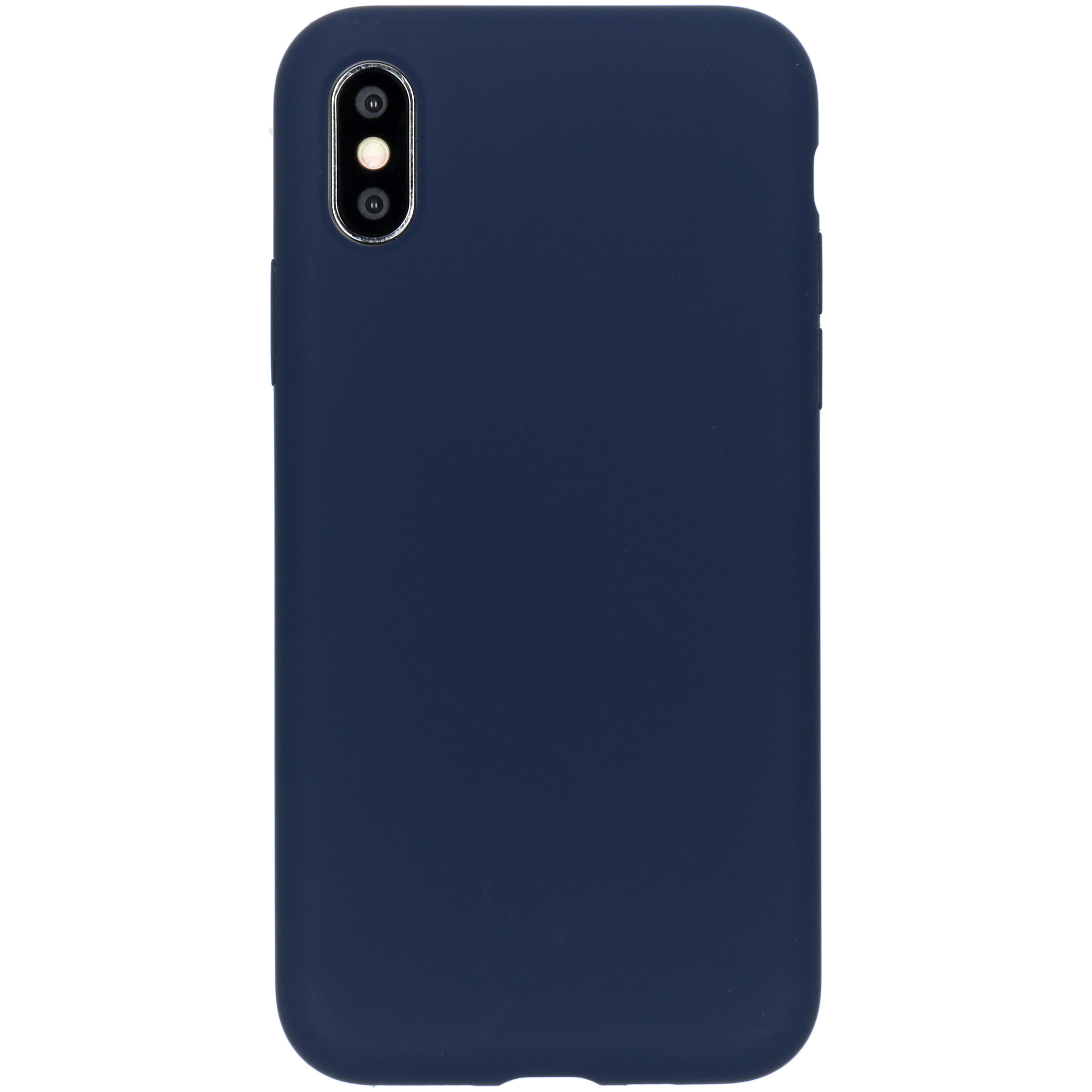 Accezz Liquid Silicone Backcover Apple iPhone Xs / X - Blauw